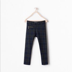 Zara Girls Checked Knit Trousers 13-14